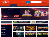 Redbet Казино - Главная страница.